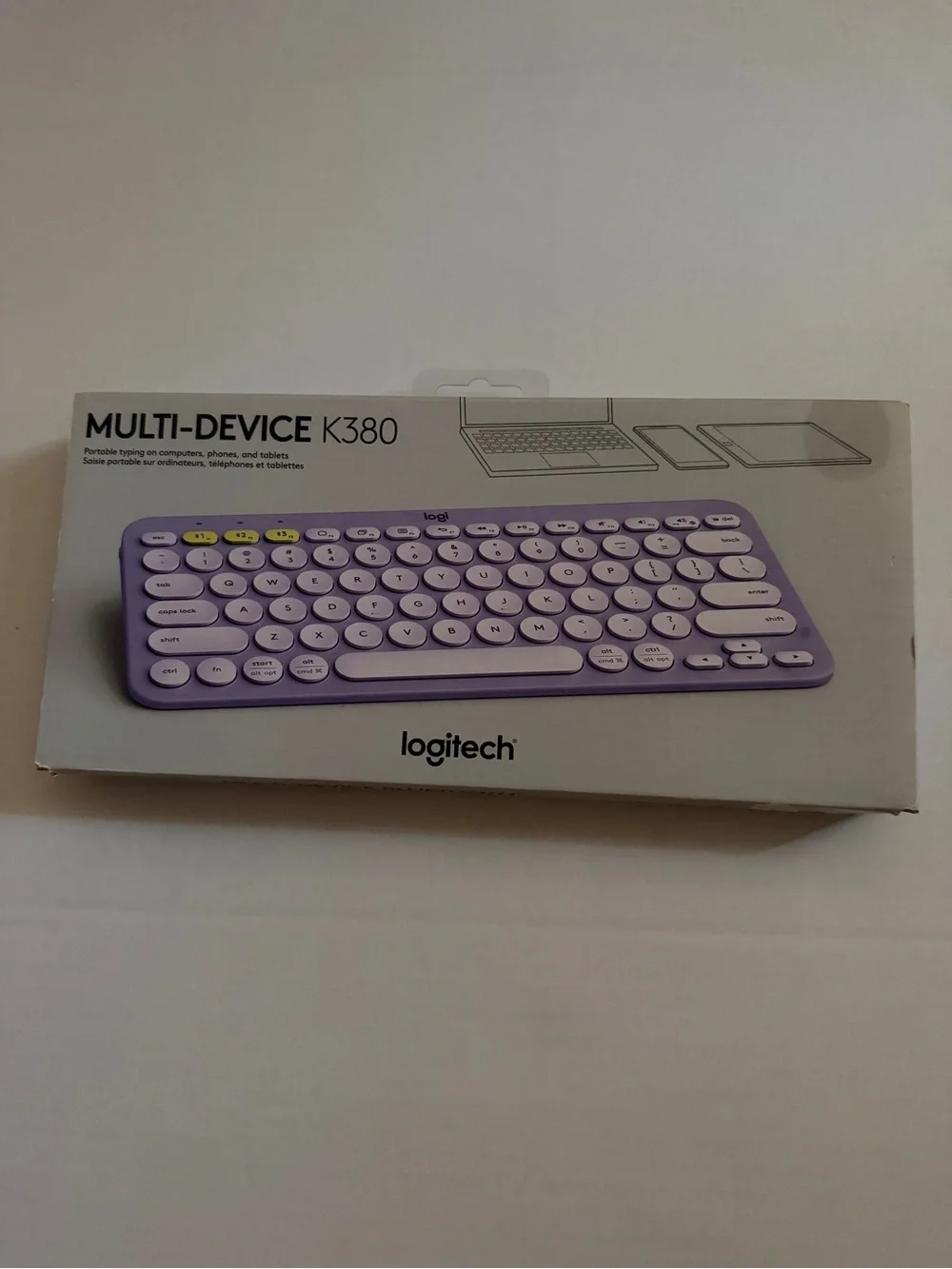 Logitech Multi-Device Wireless Keyboard in Lavender